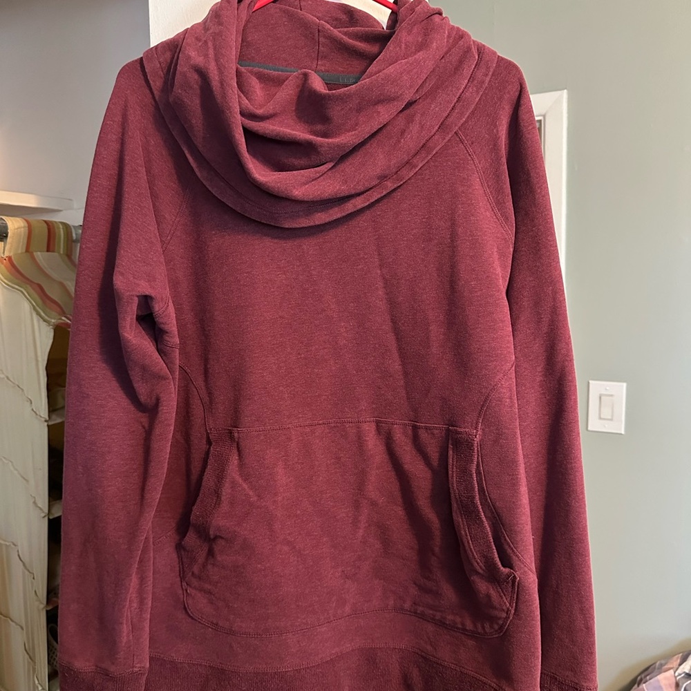 L.L. Bean Women's Cowl Neck Sweater - Deep Red
